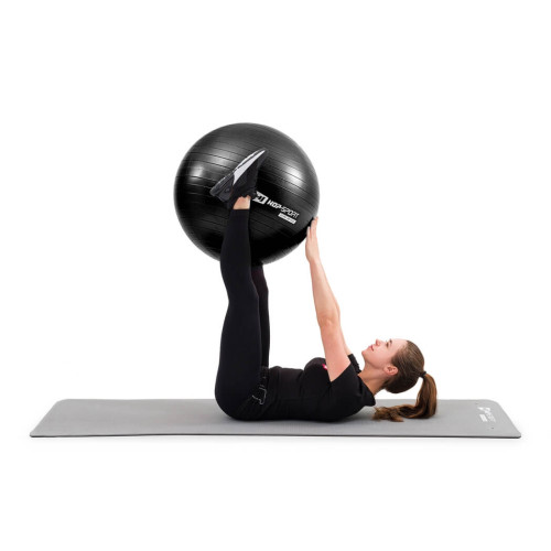 Фітбол  Hop-Sport 55cm HS-R055YB black + насос - фото №7